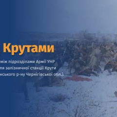 Карта с битвой под Крутами