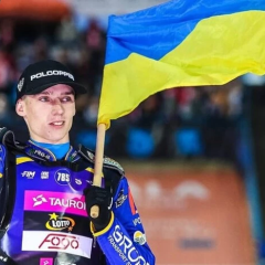 Украинский гонщик Назар Парницкий в Speedway GP