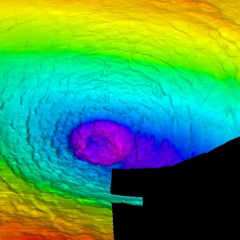 Meteorite crater Silverpit in the North Sea