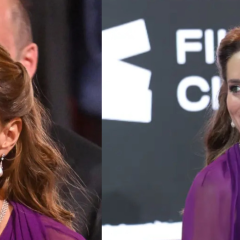Kate Middleton in purple dress