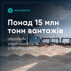 Ukrainian ports terminals handled export