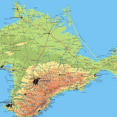 Mapa Криму з позначкою на карті