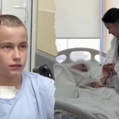 13-year-old boy in hospital after surgery