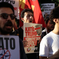 Thousands of people in Istanbul protest against NATO summit