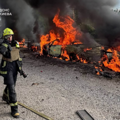 Fire in Svyatoshinsky district of Kyiv