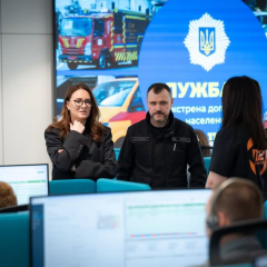 Відкриття четвертого центру Служби 112 в Україні