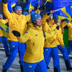Украинская делегация на открытии Олимпийских игр