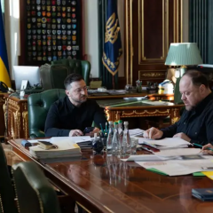 Zelensky at a meeting on Pantheon