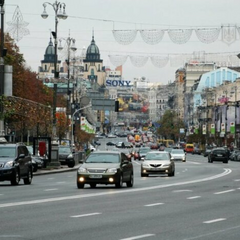 Мапа об'їзду Центру Києва на тиждень