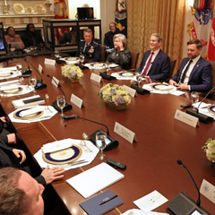 Trump and Zelensky at the White House