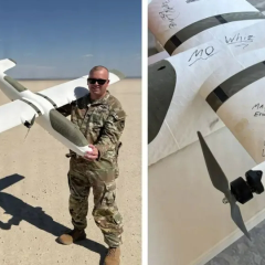 American drone sets flight record