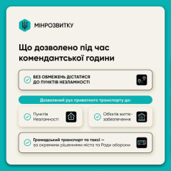 Уряд змінює правила комендантської години: як працюватимуть Пункти Незламності