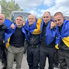 Возвращение украинских защитников из плена