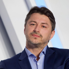Сергей Притула и Соломия на празднике
