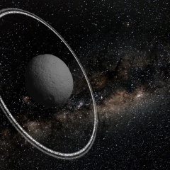 Hariklo rings captured by telescope