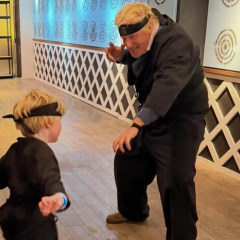 Photo of Boris Johnson and son Wilfred