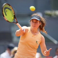 Photo of Ukrainian tennis player Snigur at the tournament