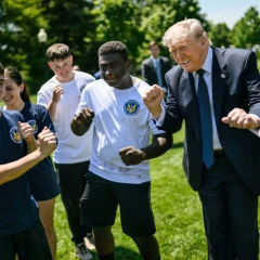 Трамп танцює YMCA зі студентами