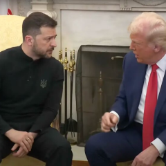 Zelensky and Trump in 2025
