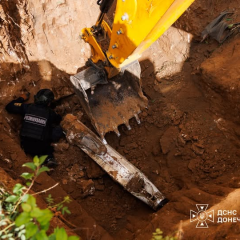 Emergency services neutralize Russian aerial bomb