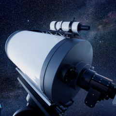 Asteroid approaching Earth's atmosphere