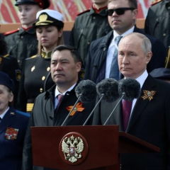 Военные КНДР на параде в Москве