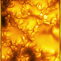 Photo of solar vortices