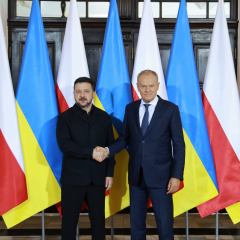 Zelensky and Tusk discussing security for Ukrainians