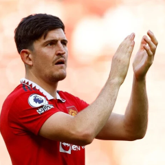 Harry Maguire with football gear