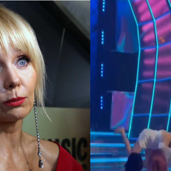 Валерія падає на підлогу під час виступу