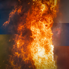 Портрет Владимира Зеленского и Владимира Путина