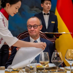 Merkel's visit to China: trade, technology, and war