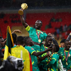 Senegal celebrates victory in the final