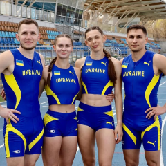 Ukrainian relay team sets national record