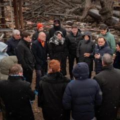 Minister Kuleba showed destroyed heating plant