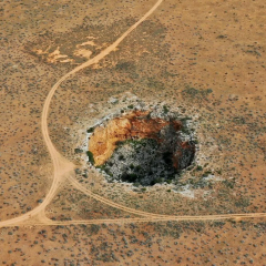 Underground voids in Australia for Martian bases
