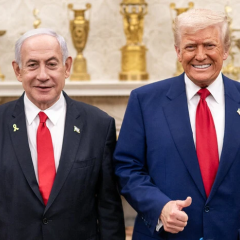 Трамп и Нетаньягу на переговорах