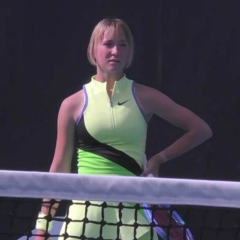 Tennis player Belinska at Australian Open
