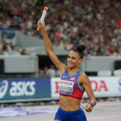 Sydney McLoughlin-Levron, pregnant Olympic champion 2026