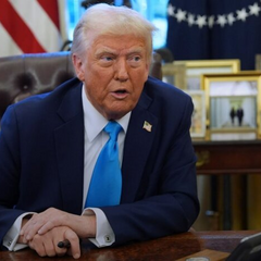 Дональд Трамп на переговорах