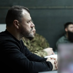 Клименко на нараді з бійцями 'Азову'