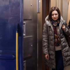 Maia Sandu and Volodymyr Zelensky meeting