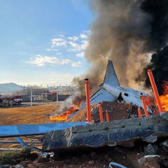 Розбитий літак у Південній Кореї