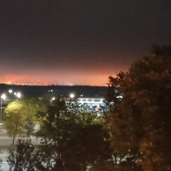 Пожежа на російському НПЗ після атаки