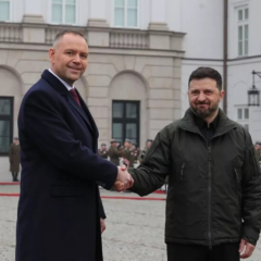 Зеленский и Навроцкий в Варшаве