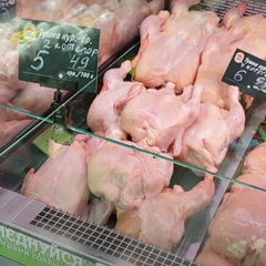 Диаграмма изменения цен на мясо