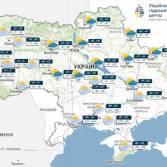 Холодна повітряна маса над Україною