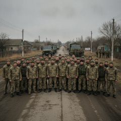 Heroic Ukrainian warriors coming back home