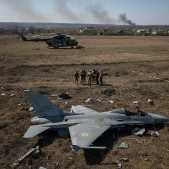 Винищувач F-16 в аварії