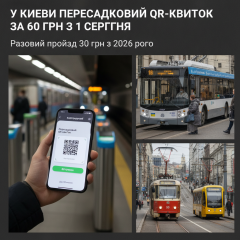 Пересадочный QR-билет в Киеве
